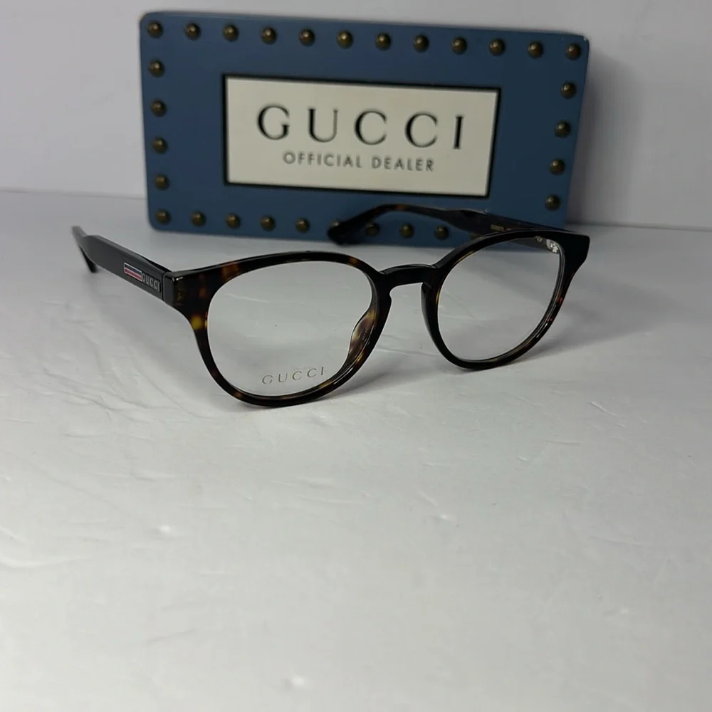 💯 - New Authentic GUCCI GG0827O 002 round Gucci optical comes in a havana fr…